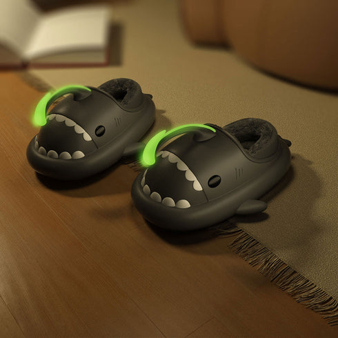 Sharkicks Basic - Invierno, Pantuflas de Tiburón Pejesapo, Talón Cubierto